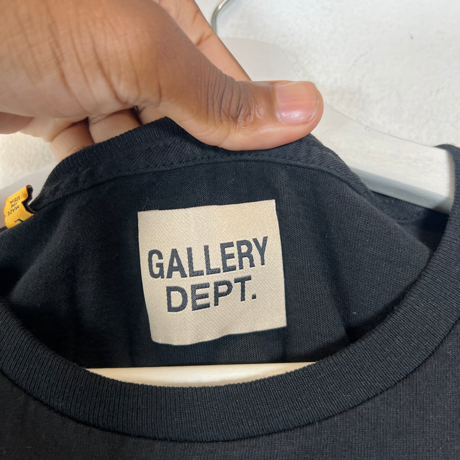 Gallery Dept Black ‘Stop Being Racist’ T-Shirt Size L