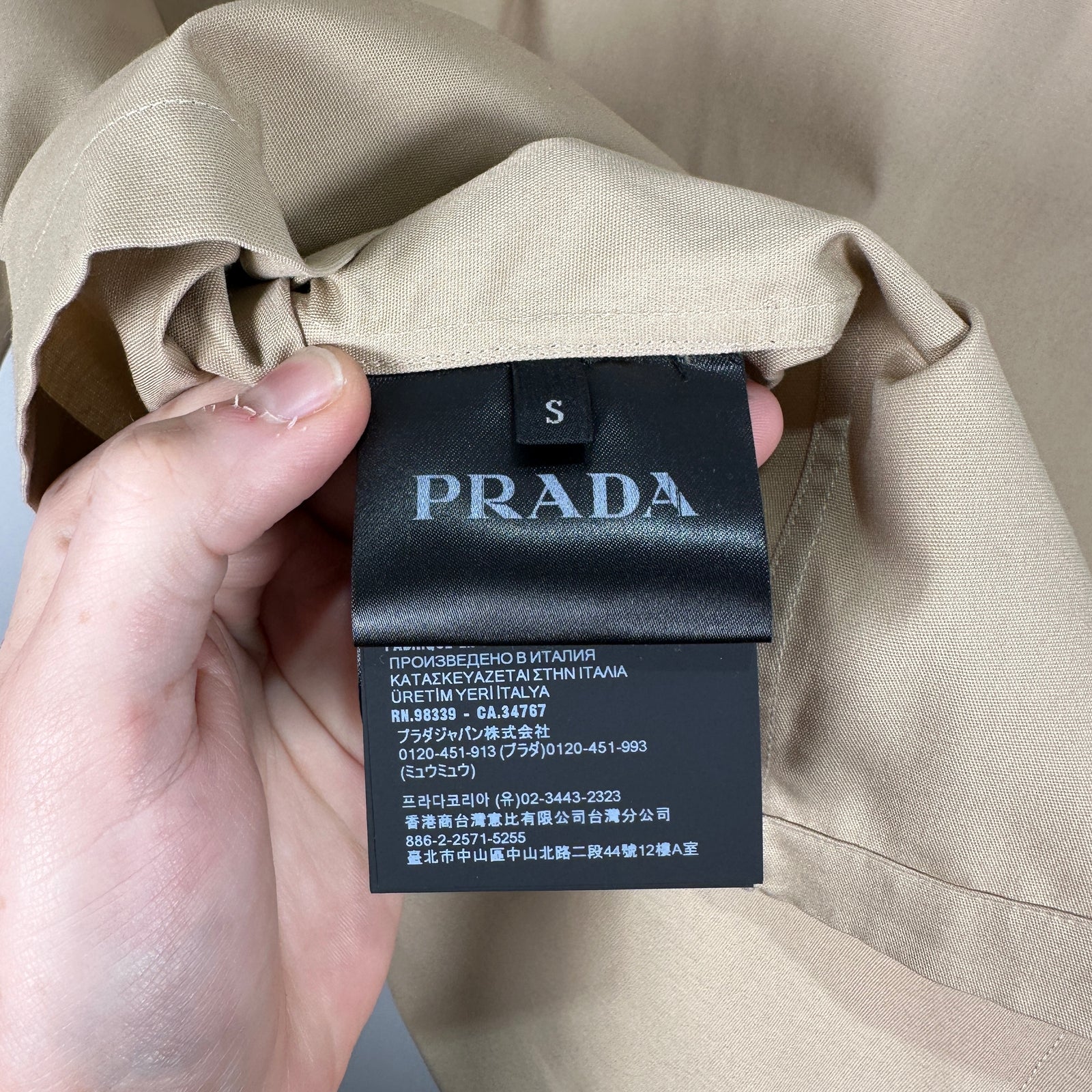 Prada Khaki Technical Shirt Size S