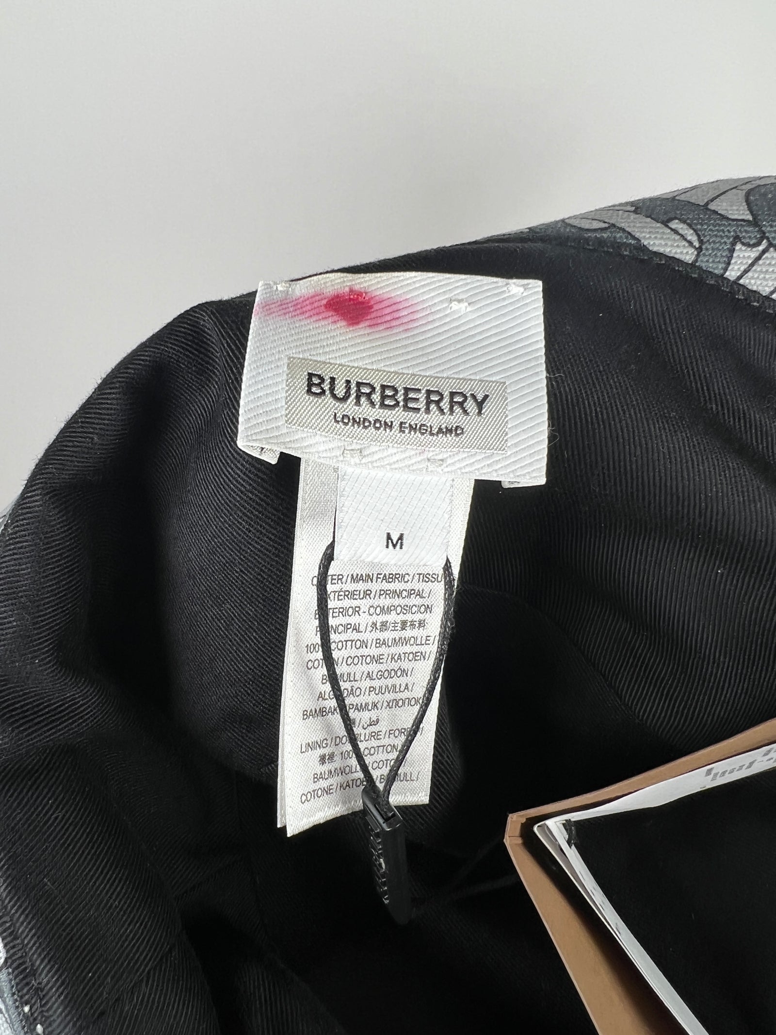 Burberry Grey TB Fisherman Hat
