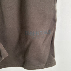 Essentials Brown Logo Sweat-Shorts Size S