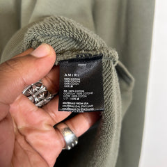 Amiri Military Green Core Logo Crewneck Size XXL