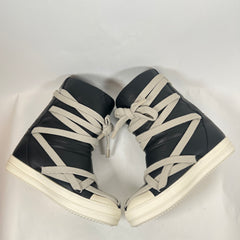 Rick Owens Black/Milk Jumbolace Megalaced Boots Size 41