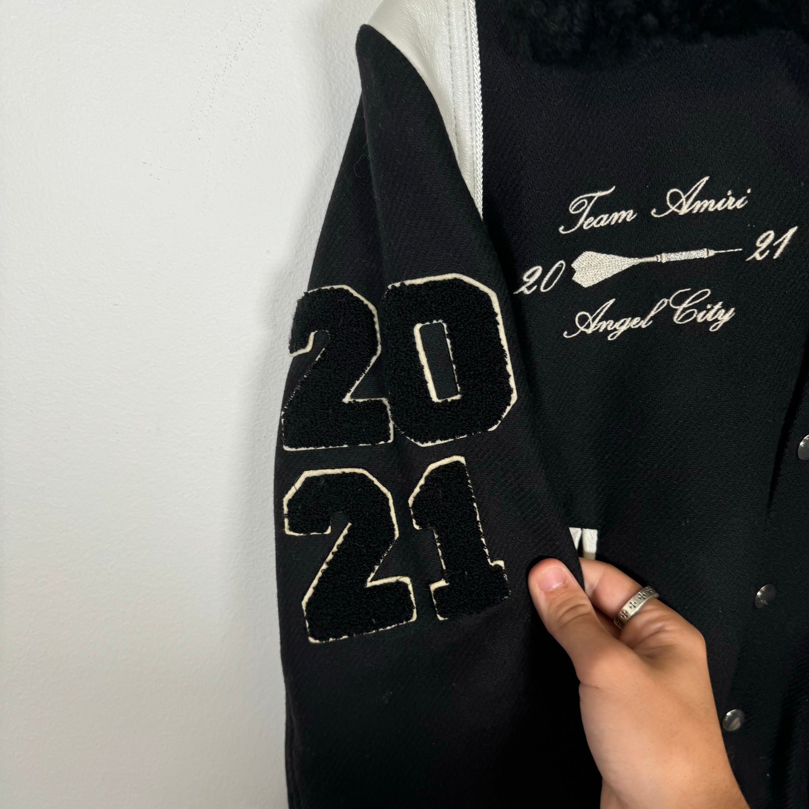 Amiri "Always On Point" Varsity Jacket Size 46