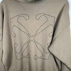 Off-White Olive Stitch Hoodie Sz M