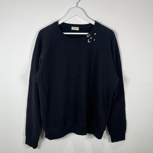 Saint Laurent Black Star Crewneck Size M