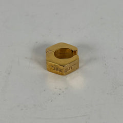 Off-White Gold Hex Nut Earring