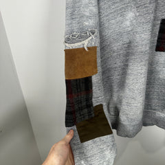 DSQUARED2 Grey Patchwork Hoodie Size S