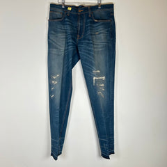 Nudie Jeans Lightwash Straight-Leg Distressed Jeans Size 38