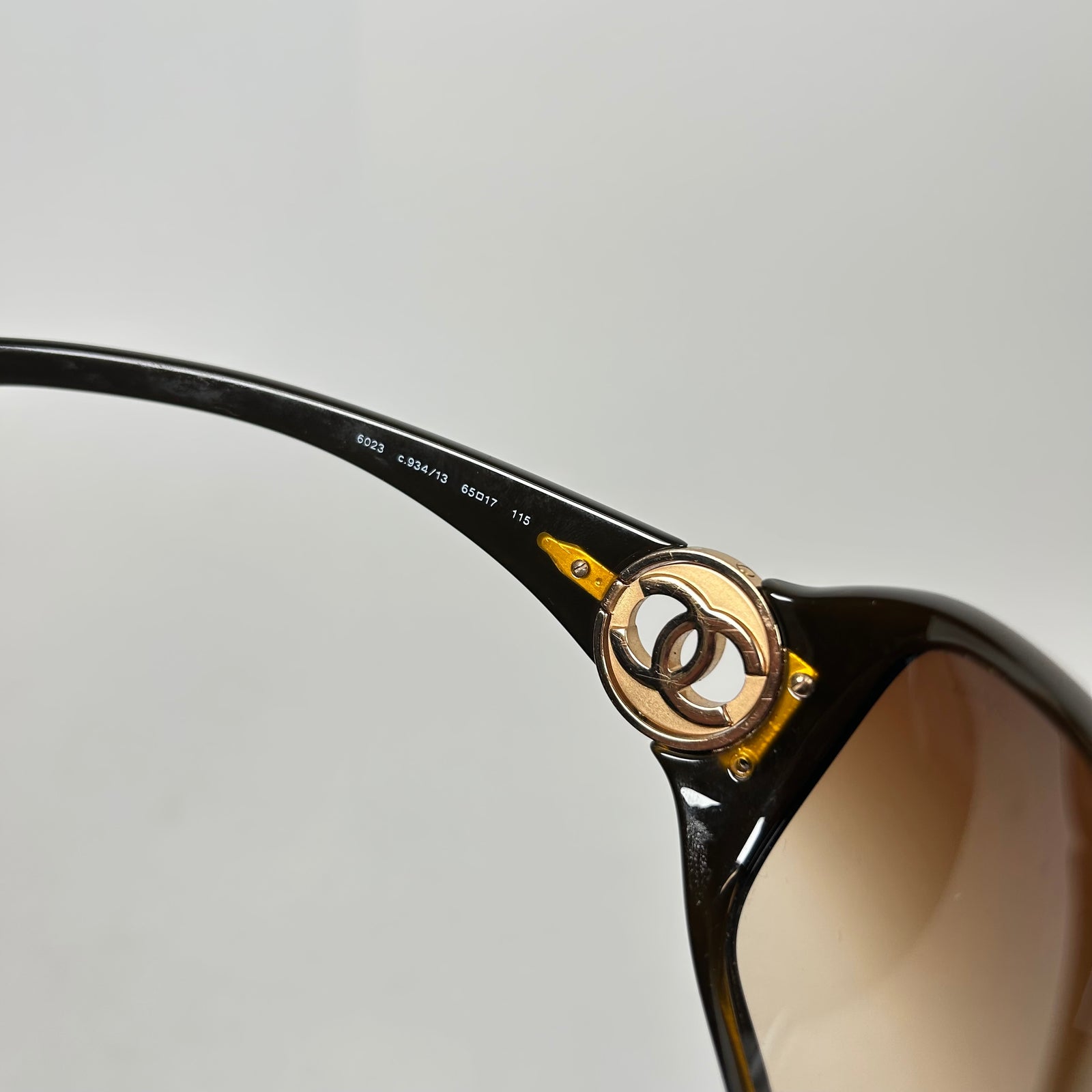 Chanel Brown Coco Mark Sunglasses