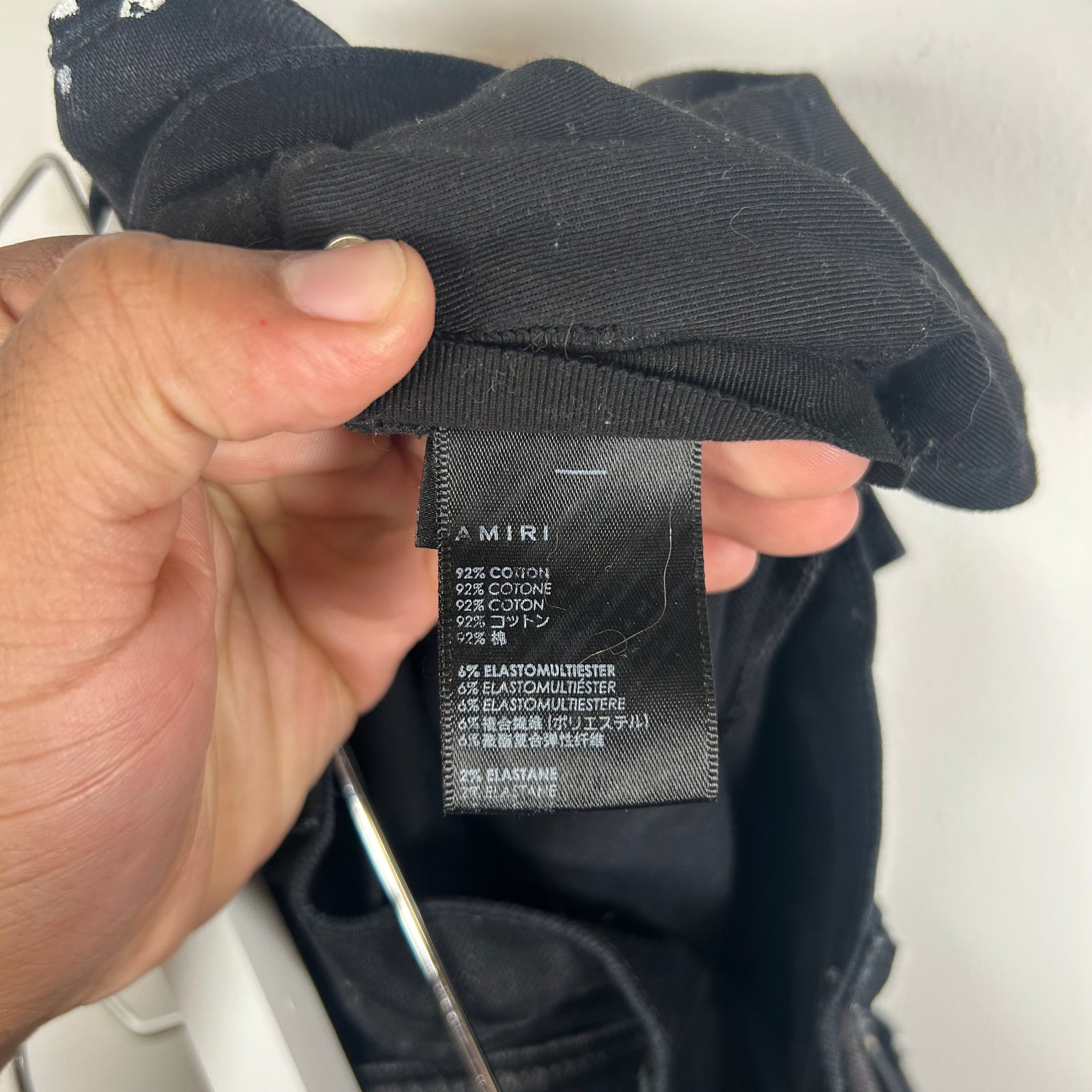 Amiri Black Paint Splatter Mx1 Jeans Size 30