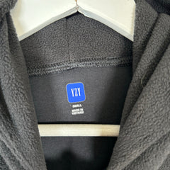 YZY x Gap Black Polar Fleece Padded Hoodie Size S