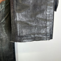 Dior Homme AW03 Black Luster Waxed Denim Jeans