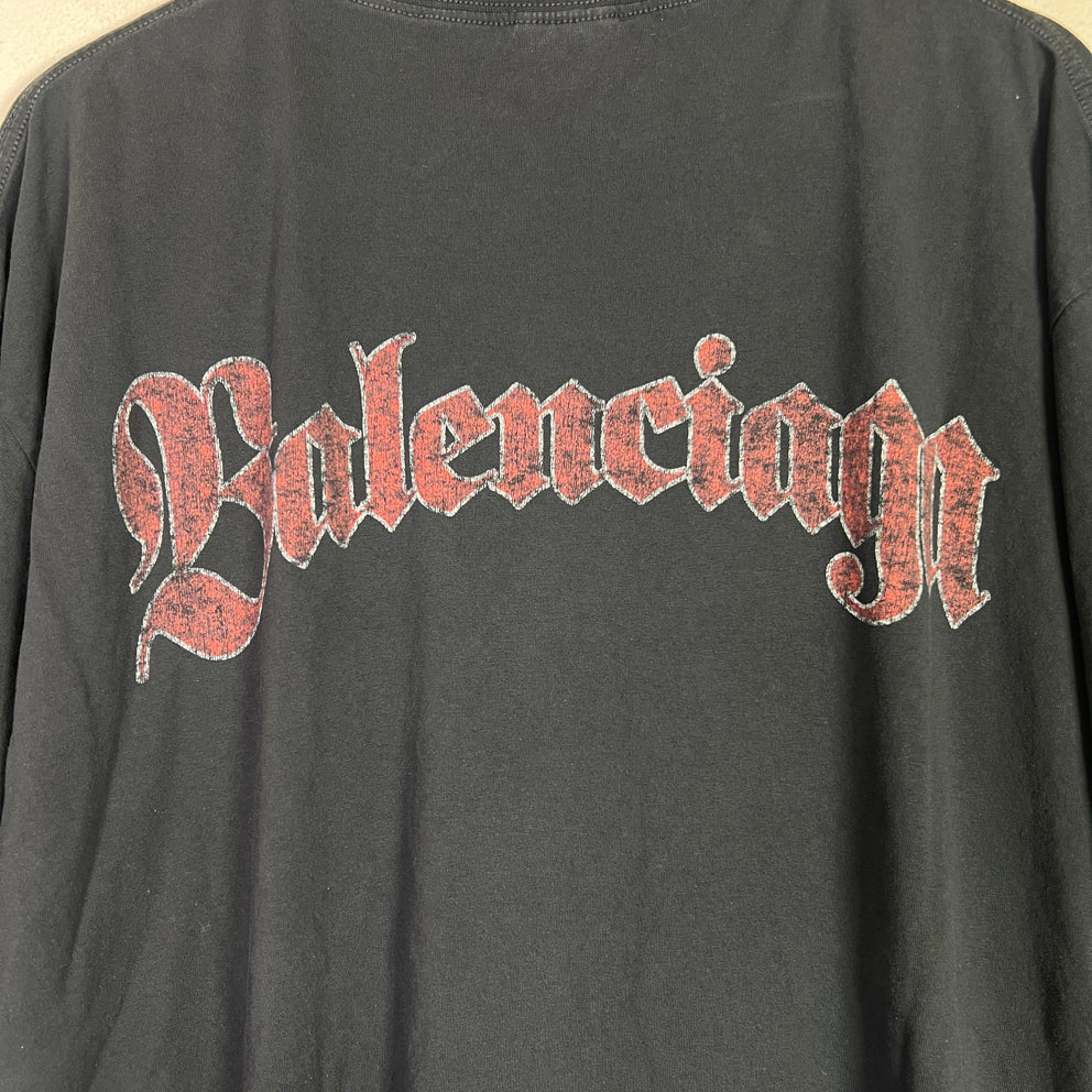 Balenciaga Spiral Crest Logo T-Shirt