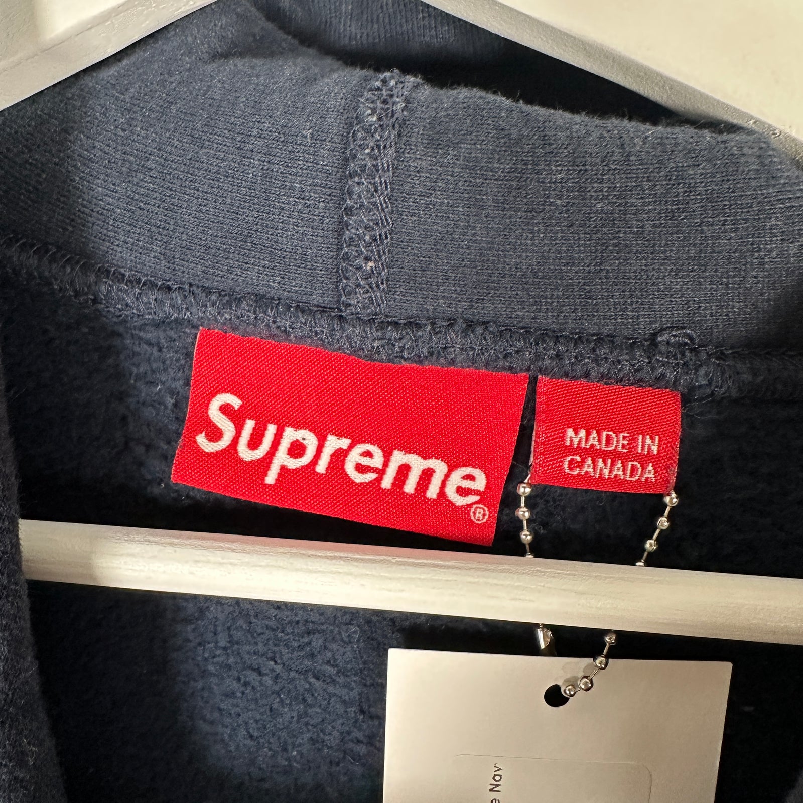 Supreme Bubble Spell Out Logo Hoodie Navy Size L