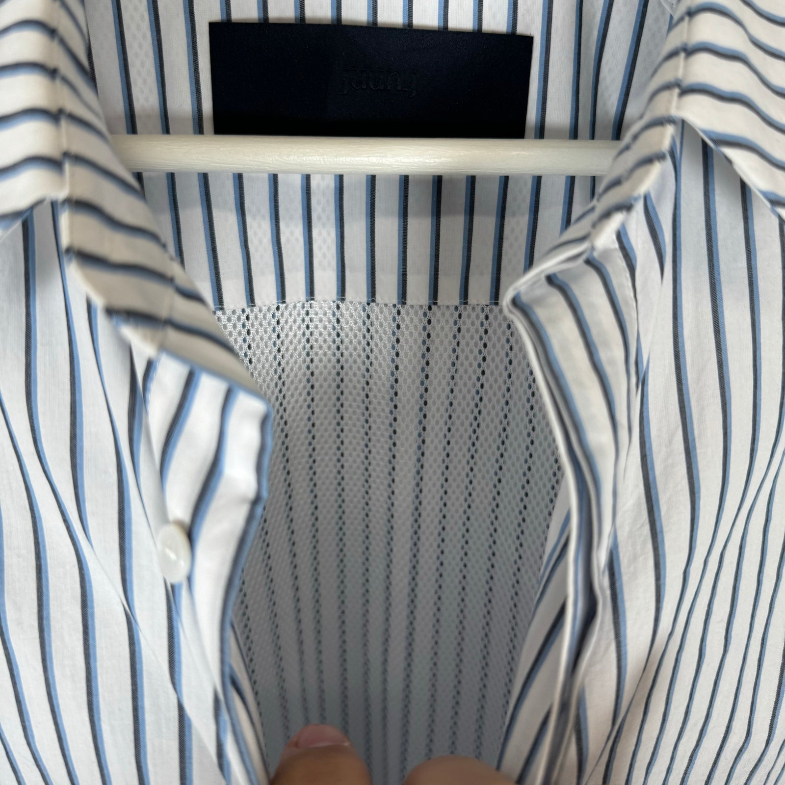 Juun.J Striped Button Up Shirt Size M