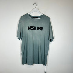 Ksbui Washed Blue Logo T-shirt Size M