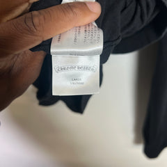 Chrome Hearts Black Floral Horseshoe Longsleeve