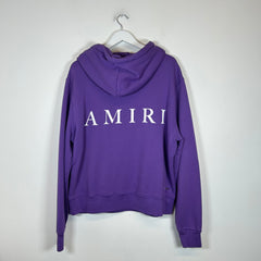 Amiri Purple MA Logo Hoodie Size L