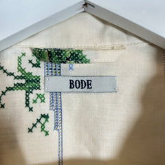 Bode Cream One Of A Kind Button-Up Shirt Size M