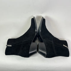 Saint Laurent Black Suede Lukas Boots Size 43