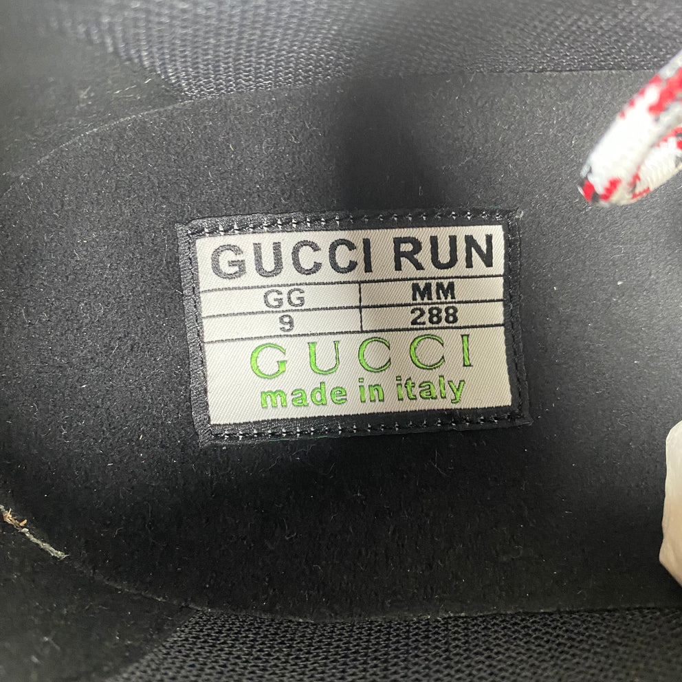 Gucci Black/Red Interlocking G Runner Size GG 9