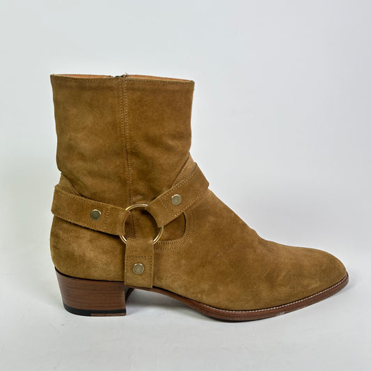 Saint Laurent Paris Suede Wyatt Boots