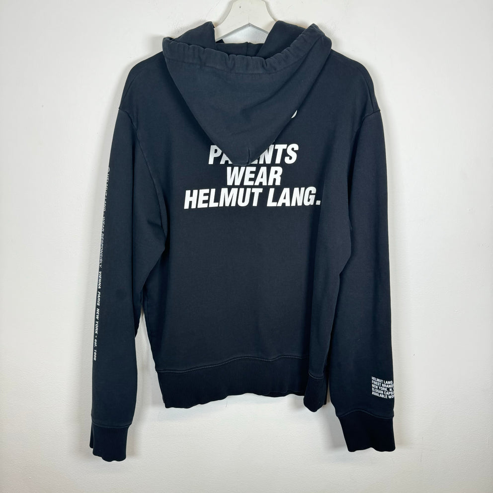 Helmut Lang Black Impress Hoodie Size M