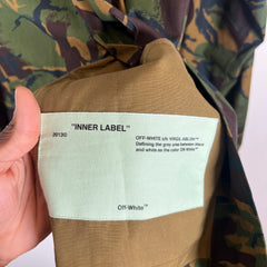 Off-White SS18 Camo Field Patches M-65 Cargo Jacket Size XXL
