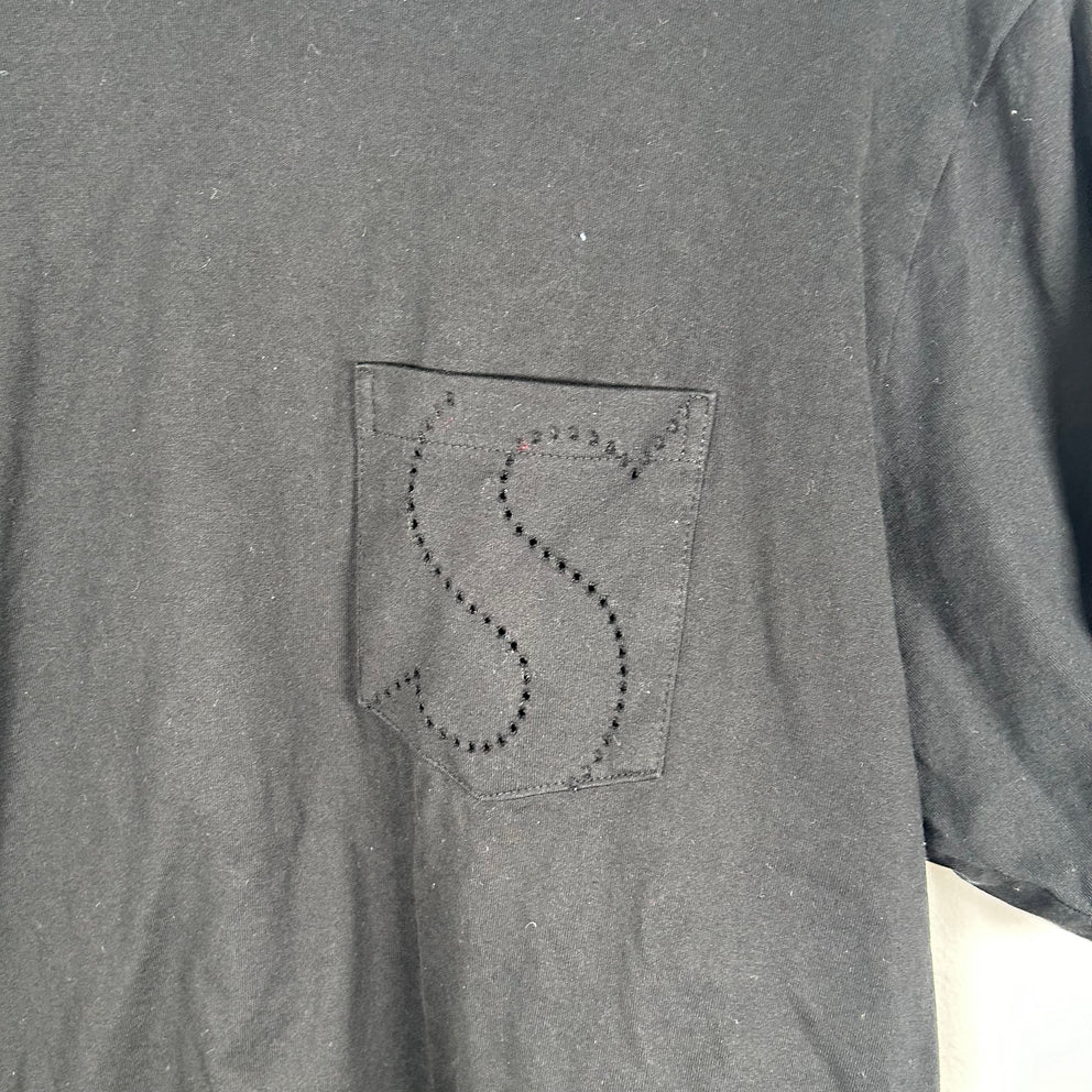 Supreme Laser Cut Motion Black T-Shirt Size L