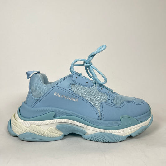 Balenciaga Carolina Blue Triple S Sneaker Size 43