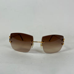 Cartier Big C Decor Gold Wire Glasses