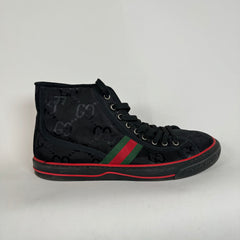 Gucci Black Tennis 1977 High Top Sneaker Size 9