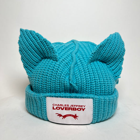 Charles Jeffrey Loverboy Blue Chunky Ears Beanie