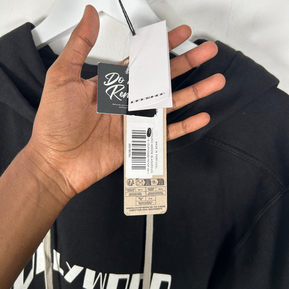Rick Owens 'Hollywood' Oversized Hoodie Size S