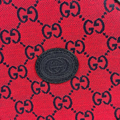 Gucci Red GG Canvas Marmont Round Crossbody Bag
