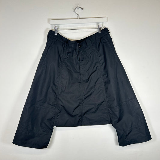 CDG Shirt Black Drop Crotch Shorts Size 34