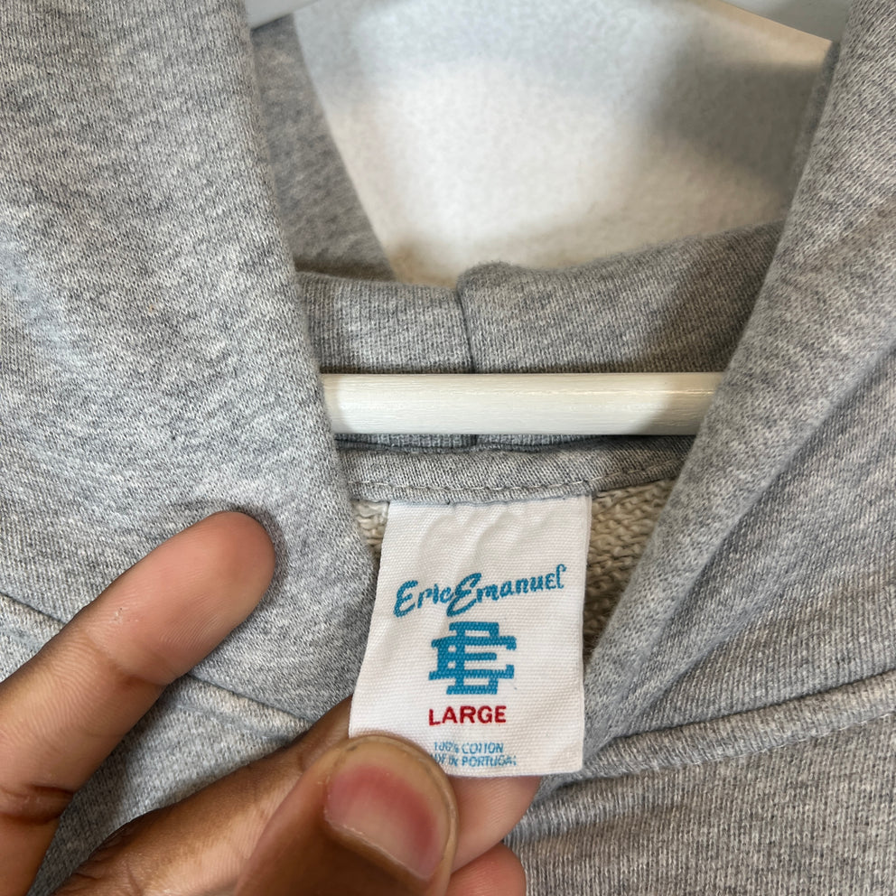 Eric Emanuel Grey Basic Hoodie Size L