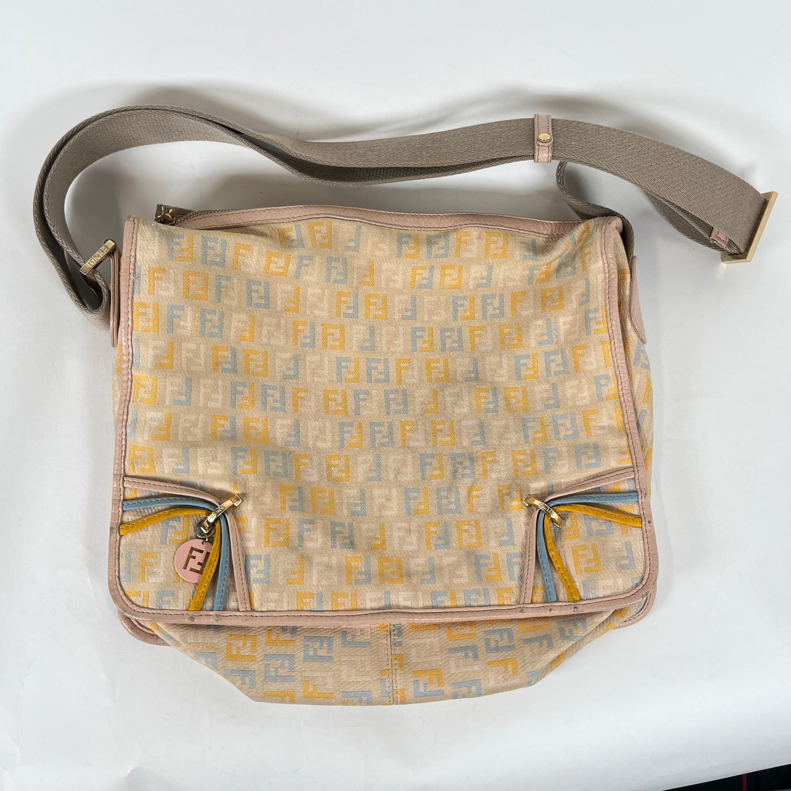 Fendi FF Monogram Pastelle Crossbody Bag