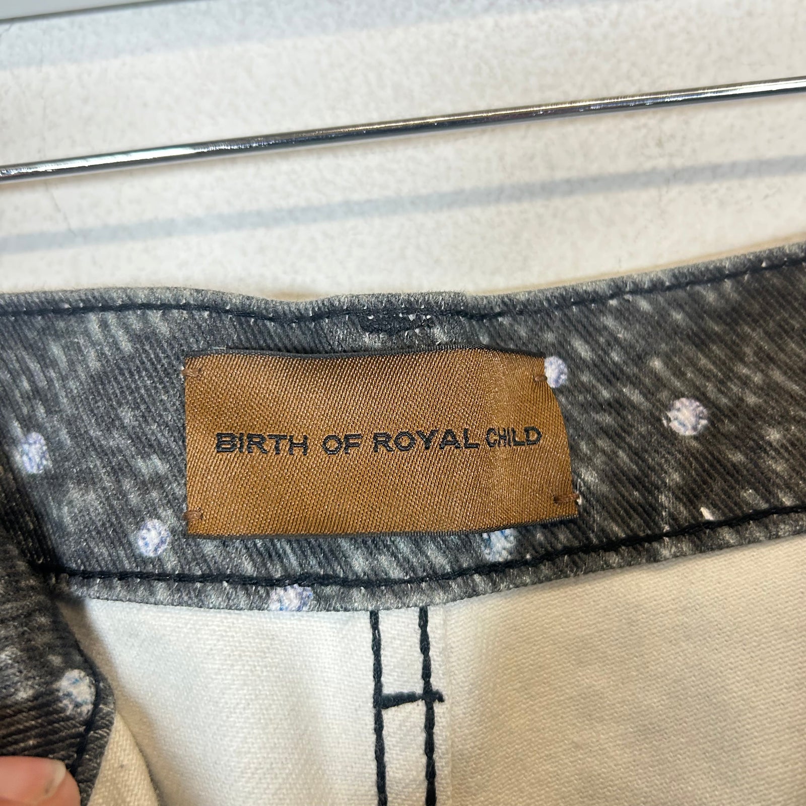 Birth Of Royal Child Black Diamond Jeans Size L