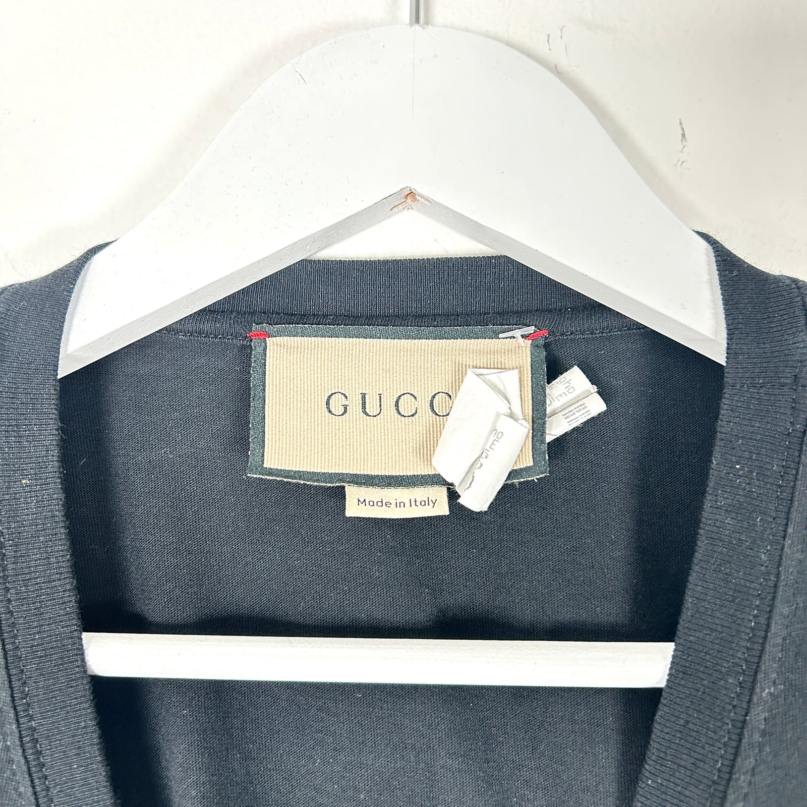 Gucci 'GG' Logo Black T-Shirt Size XS