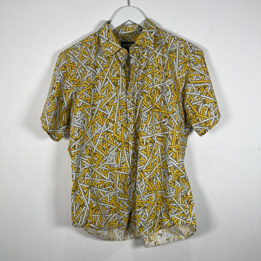 PPFM Yellow 'Crayon'  Button-Up Shirt Size M