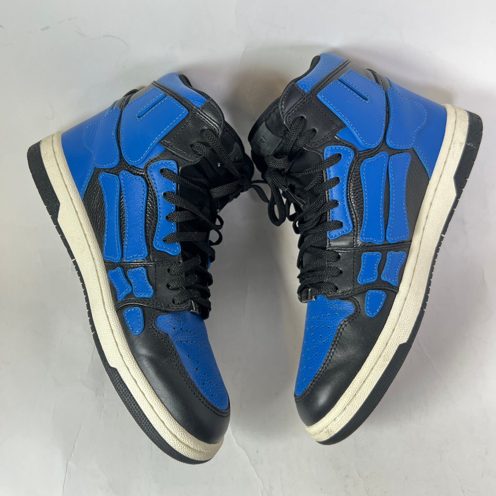 Amiri Royal Blue Skeleton High-Top Sneaker