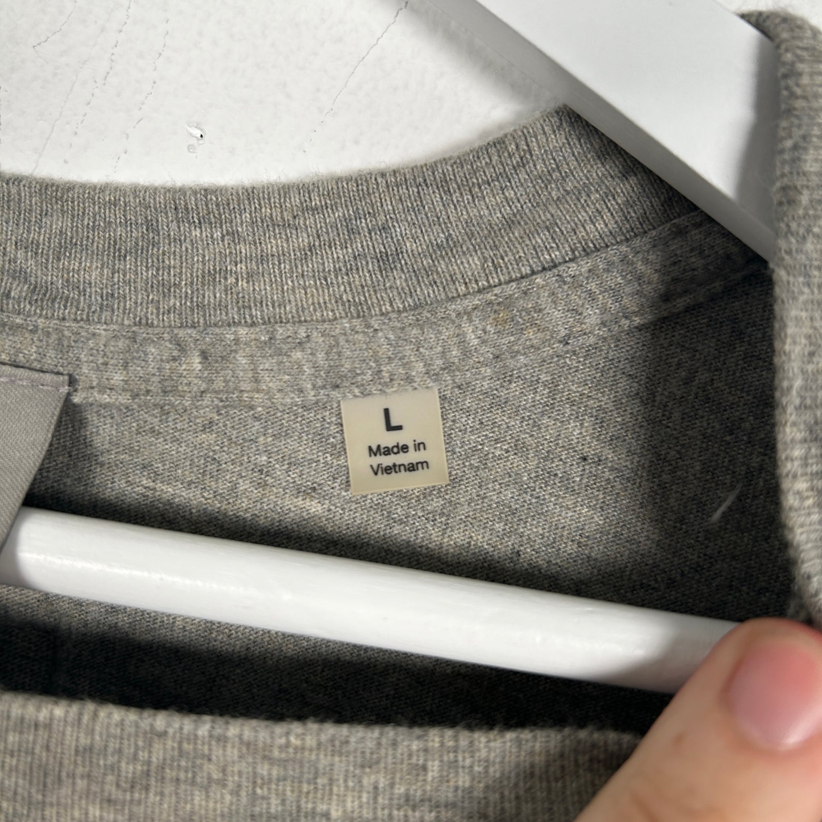 Essentials Fear Of God Grey Logo Tee Size L