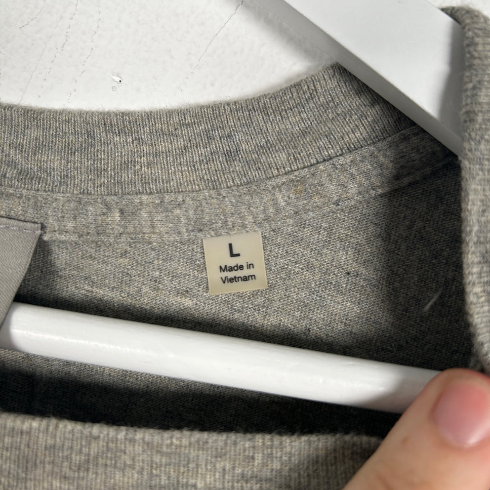 Essentials Fear Of God Grey Logo Tee Size L