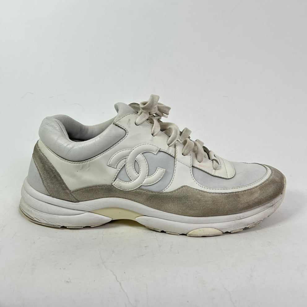 Chanel Suede Interlocking CC Runner