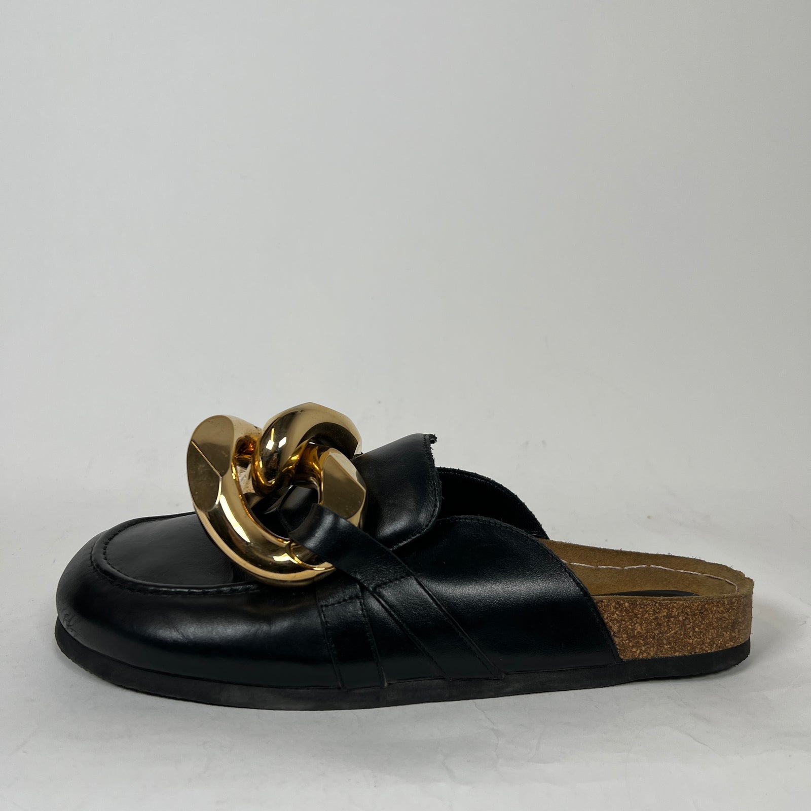 JW Anderson Black Chain Leather Loafer Size 44