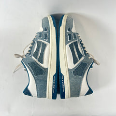 Amiri Vintage Denim Skeleton Low Top Sneaker Size 45