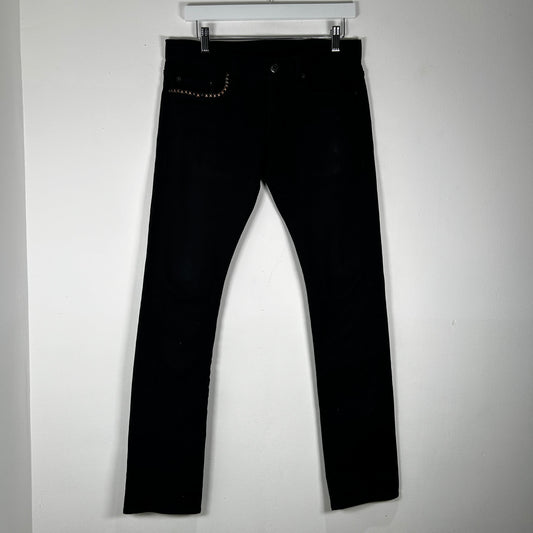 Hysteric Glamour Black Studded Sample Jeans Size 32