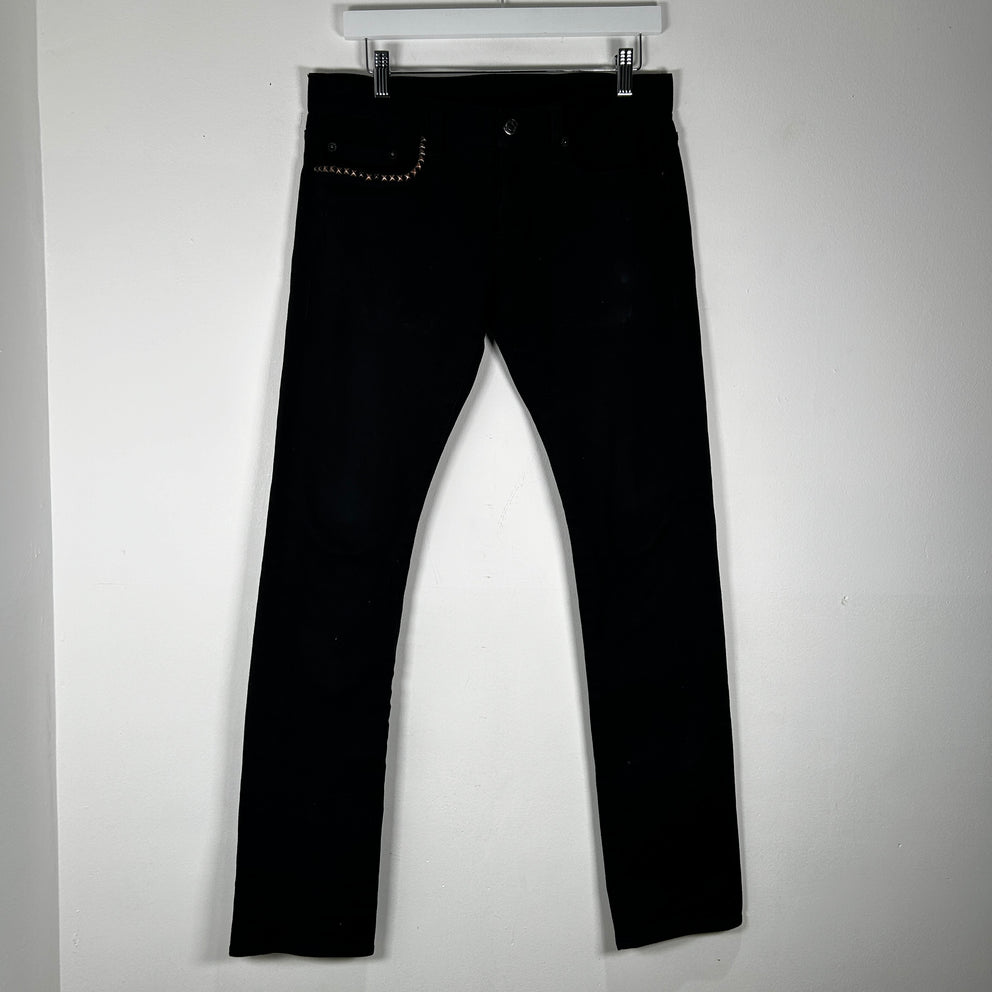 Hysteric Glamour Black Studded Sample Jeans Size 32