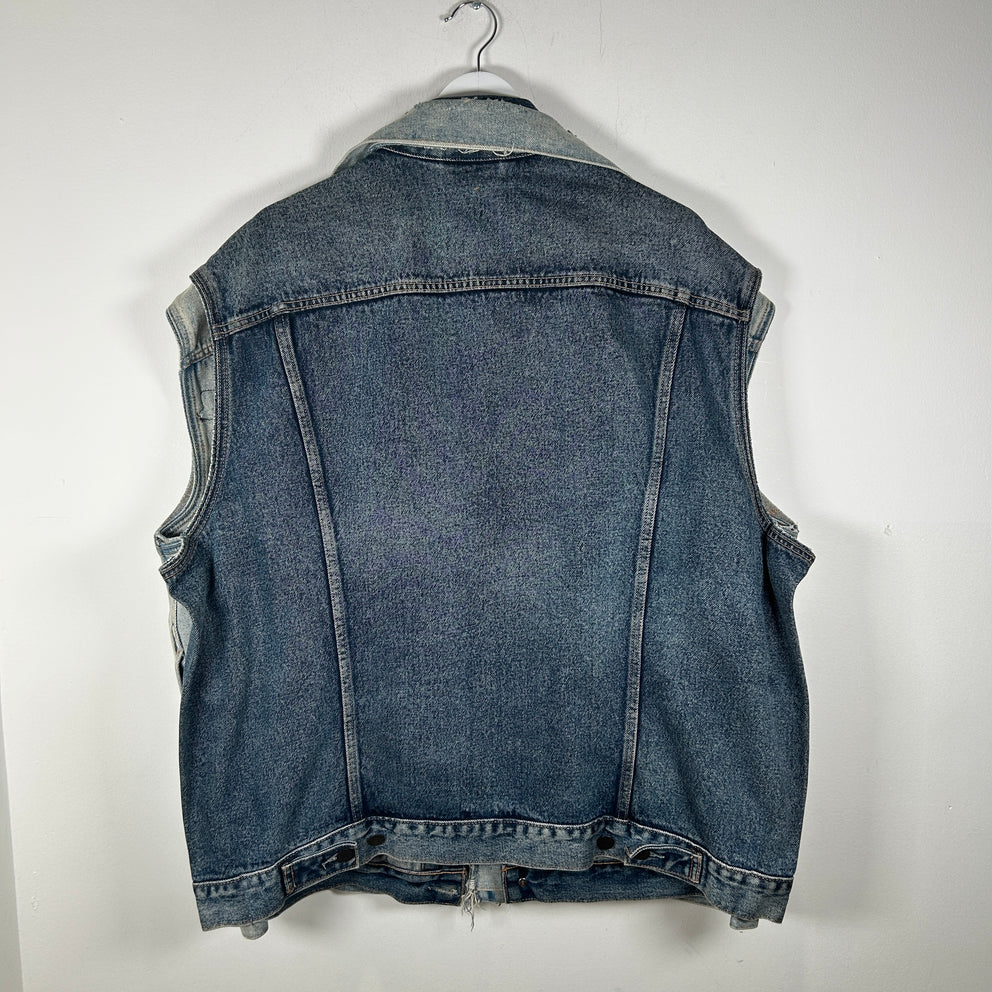 Vetements x Levis AW17 Double Trash Oversized Denim Vest Size S